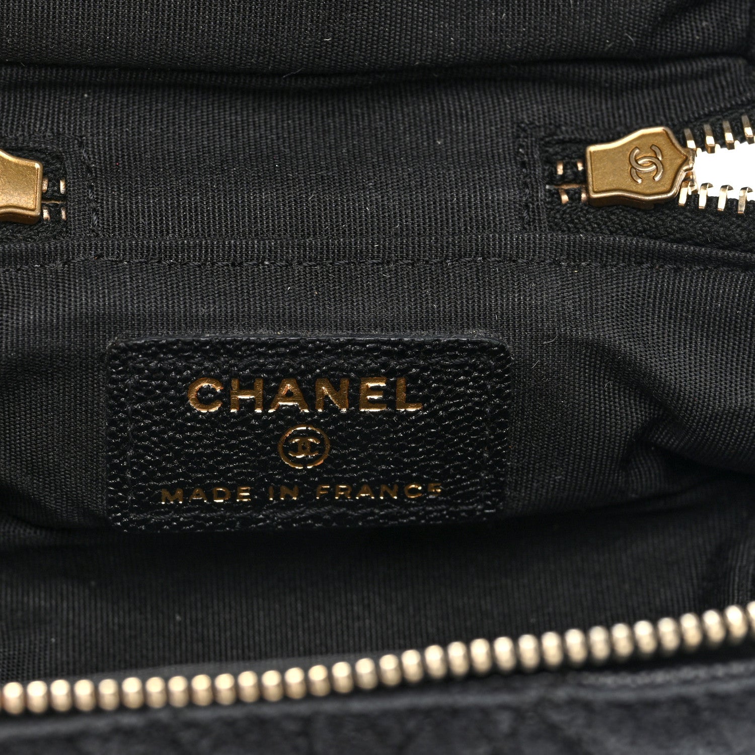 Chanel Caviar Quilted Mini Top Handle Vanity With Chain Black 5 of 9