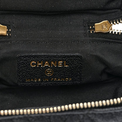 Chanel Caviar Quilted Mini Top Handle Vanity With Chain Black 5 of 9