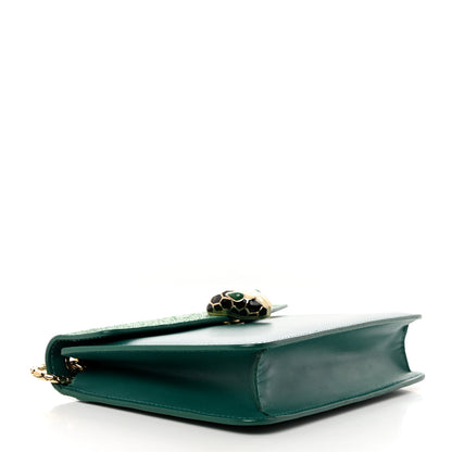 Bulgari Galuchat Calfskin Serpenti Forever Crossbody Bag Green 11 of 11