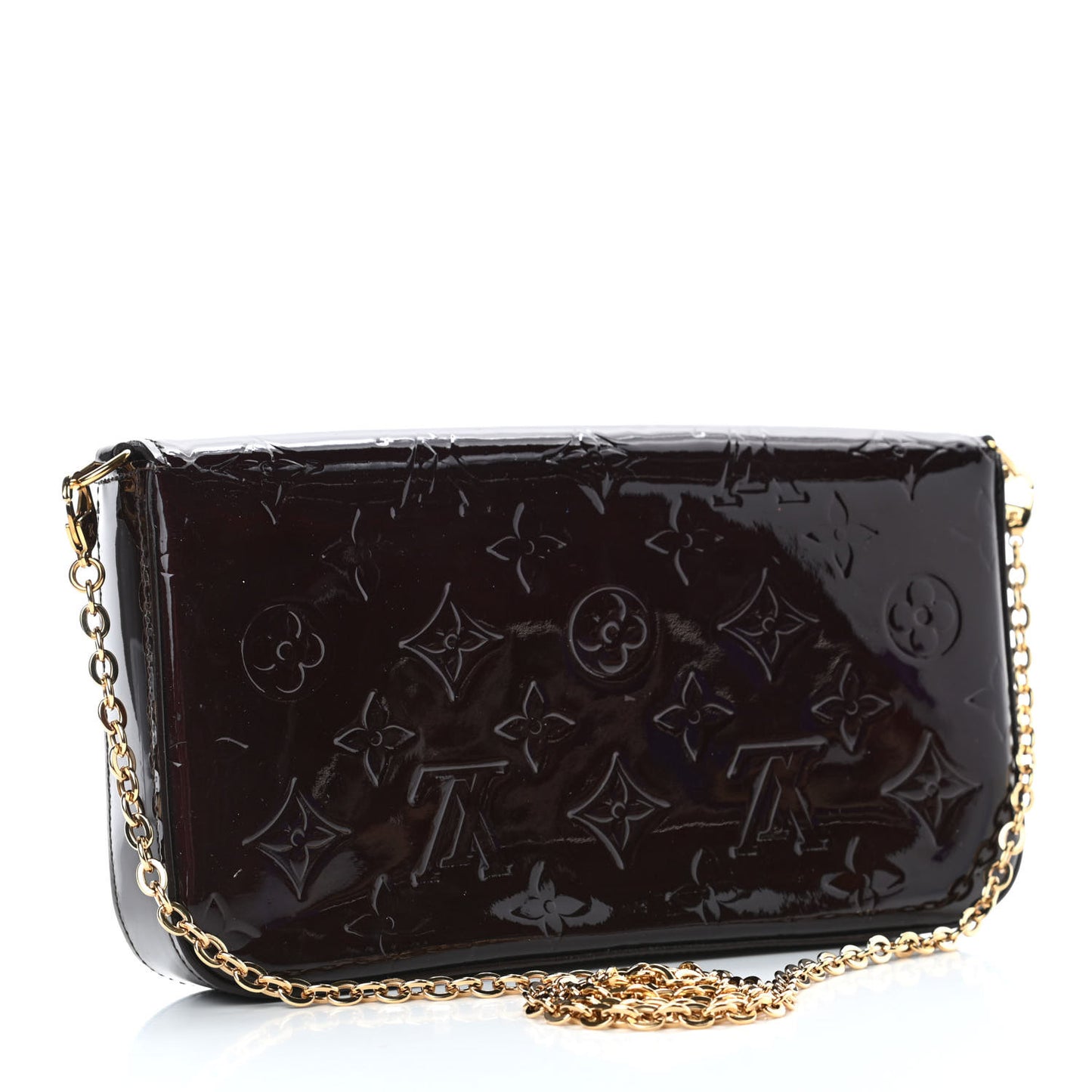 Vernis Pochette Felicie Chain Wallet Amarante