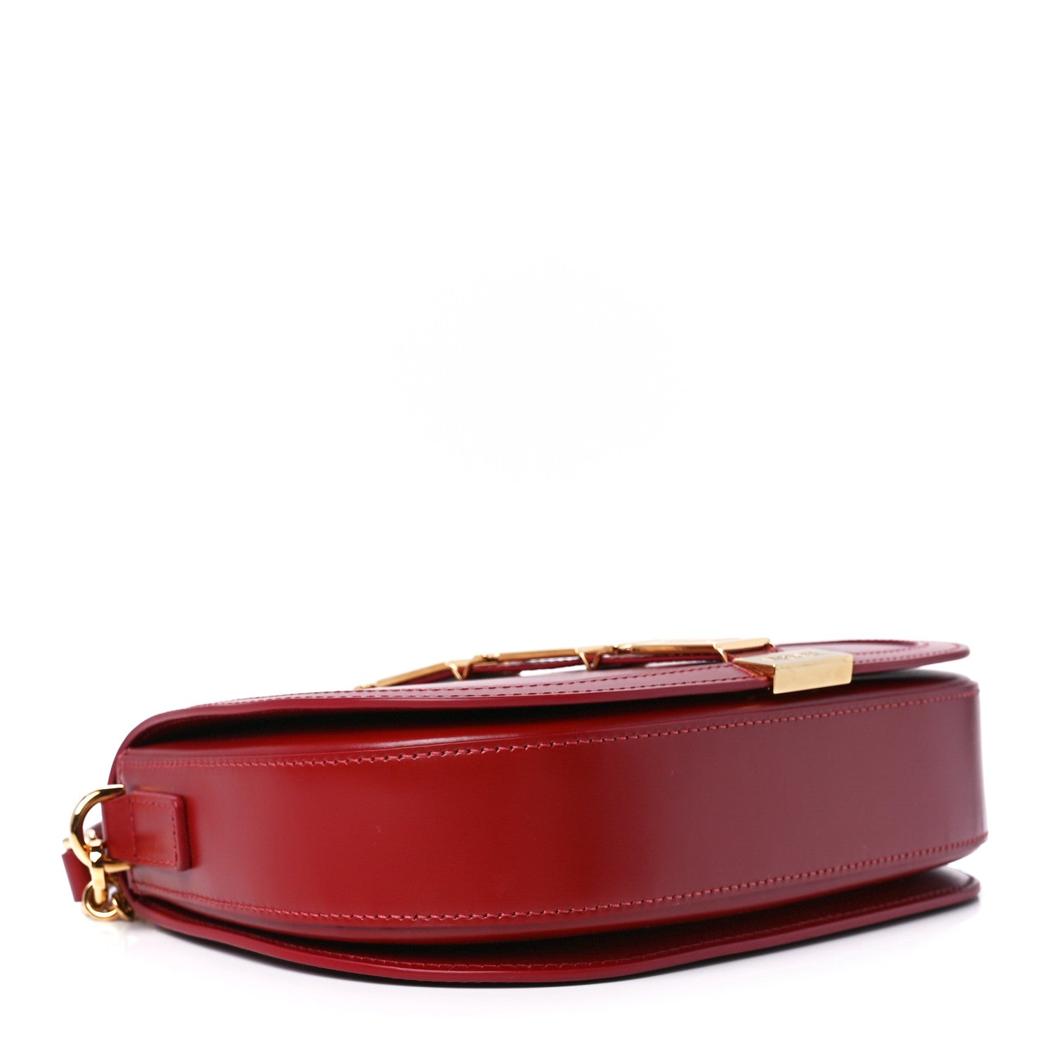 Versace Calfskin Large Greca Goddess Shoulder Bag Red 4 of 12