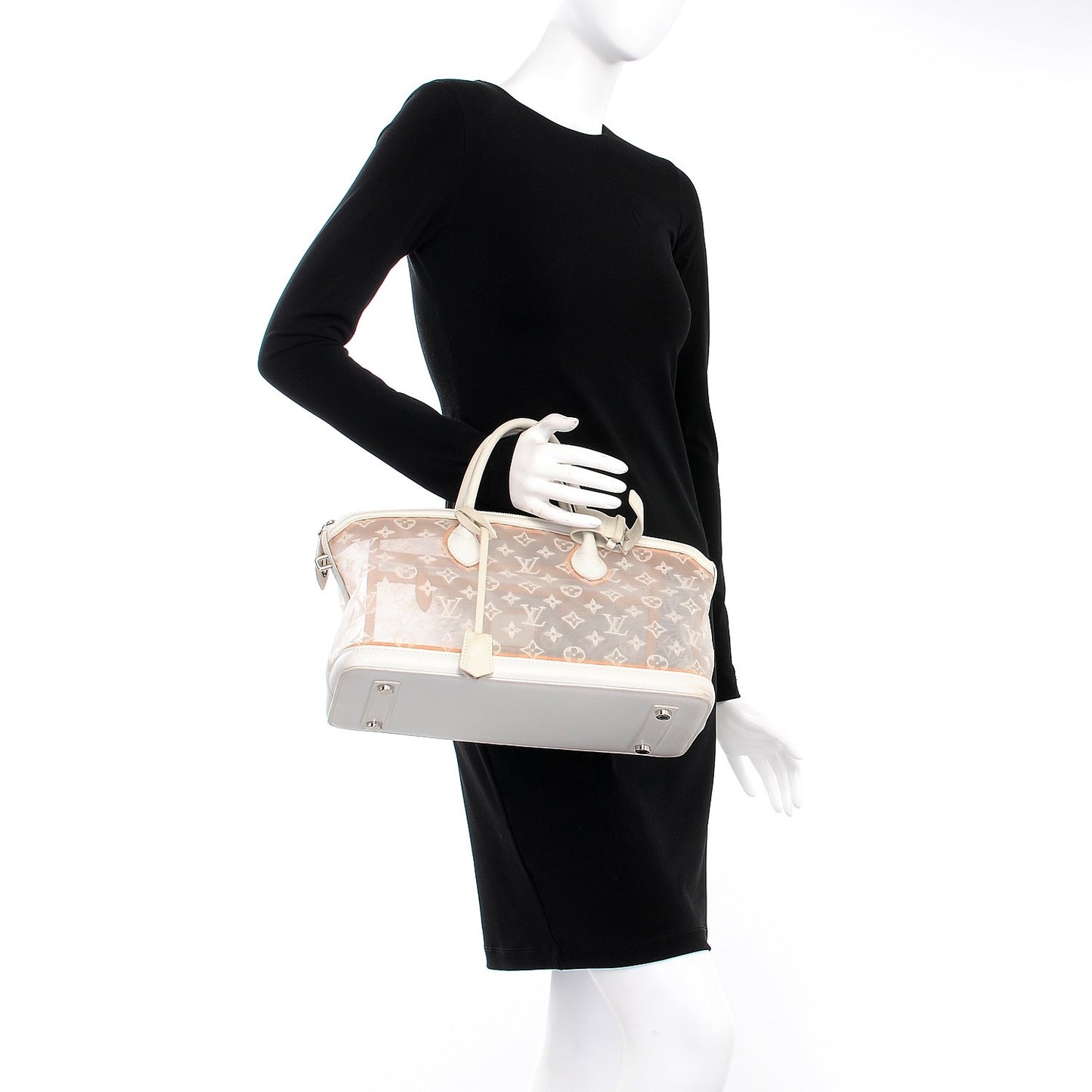 Monogram Transparence Lockit East-West White