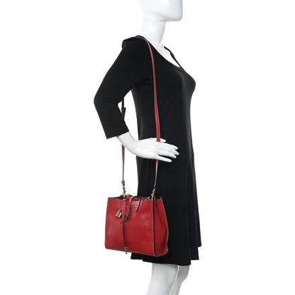 Marc Jacobs Pebbled Calfskin Mini Grind Tote Red 2 of 13