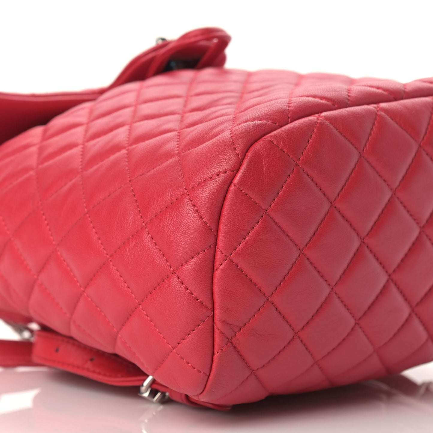 Lambskin Quilted Small Urban Spirit Backpack Red