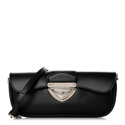 Louis Vuitton Epi Montaigne Clutch Black 1 of 8
