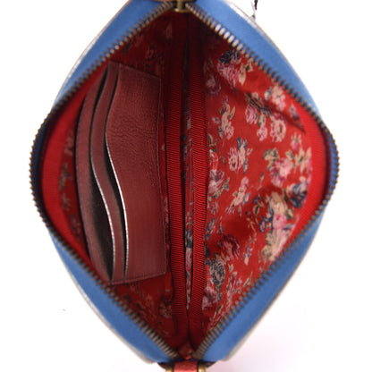 Gucci Laminated Nappa Trapuntata Zumi iPhone Case Rosso Marine Argento 5 of 8
