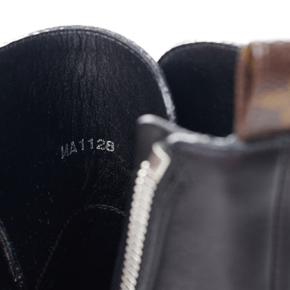 Louis Vuitton Calfskin Monogram Jumble Flat Ankle Boots 40 Black 8 of 8