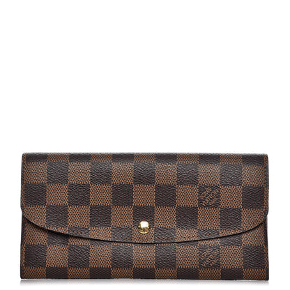 Louis Vuitton Damier Ebene Emilie Wallet 1 of 8