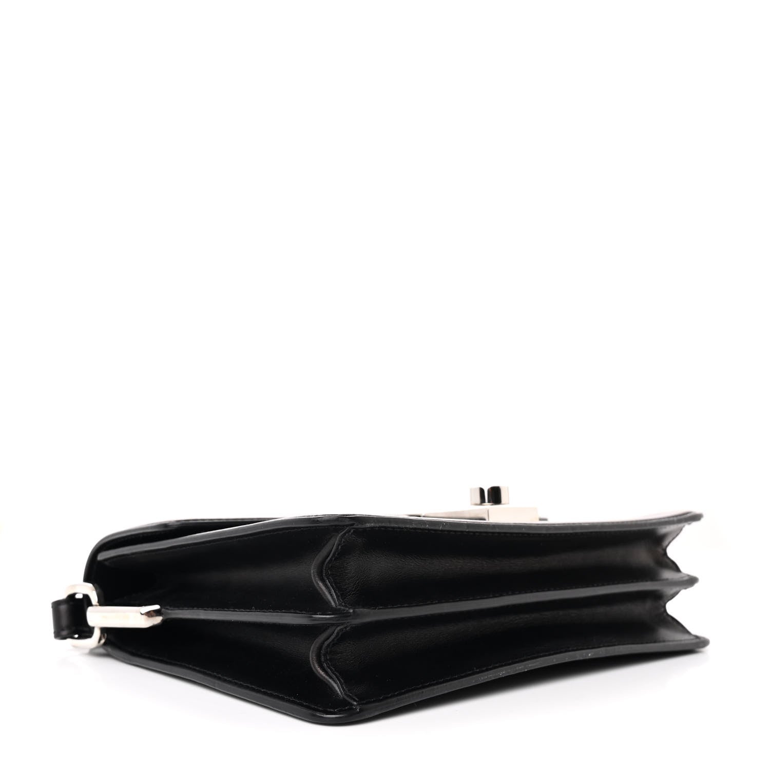 Prada Tessuto Nylon Jacquard Logo Envelope Flap Chain Shoulder Bag Black 4 of 12