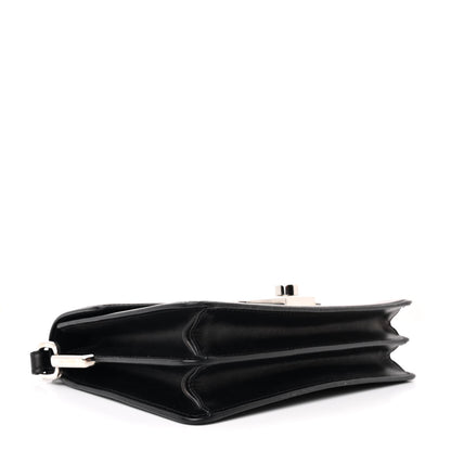 Prada Tessuto Nylon Jacquard Logo Envelope Flap Chain Shoulder Bag Black 4 of 12