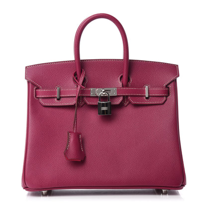 Hermes Epsom Candy Birkin 25 Tosca Rose Tyrien 1 of 12