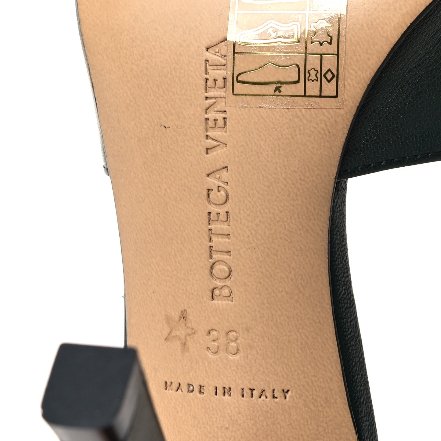Lambskin Stretch Mule Sandals 38 Pine Green