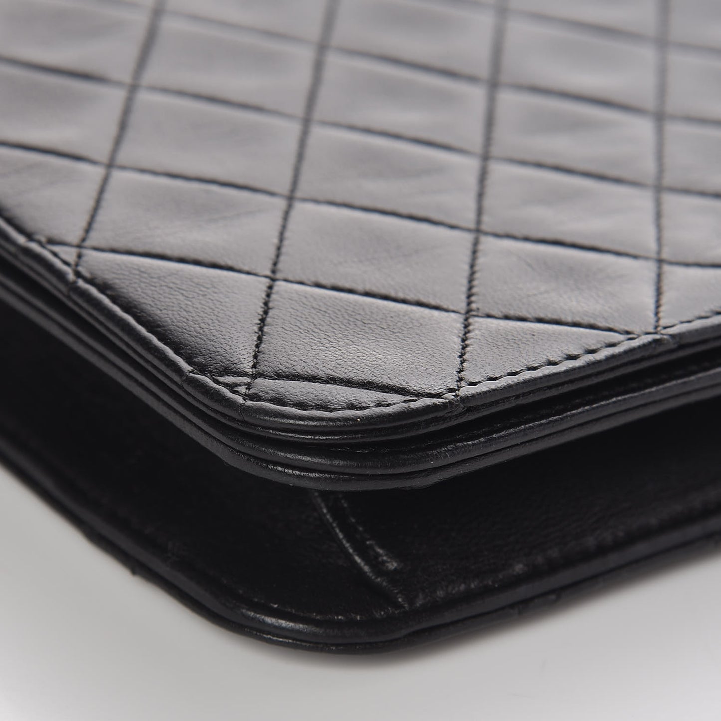 Lambskin Quilted Small Single Flap Bag Black