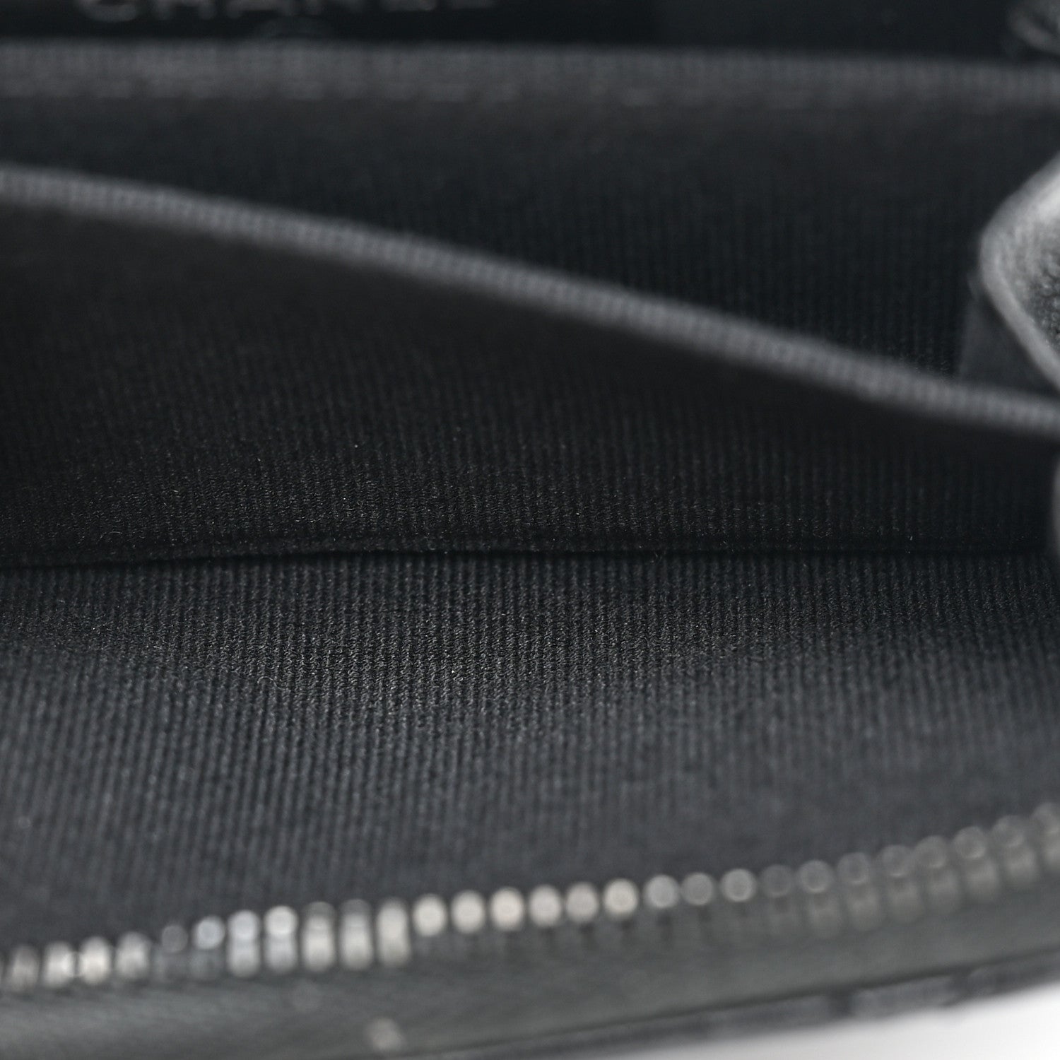 Chanel Lambskin Quilted Zip Coin Purse So Black 5 of 10