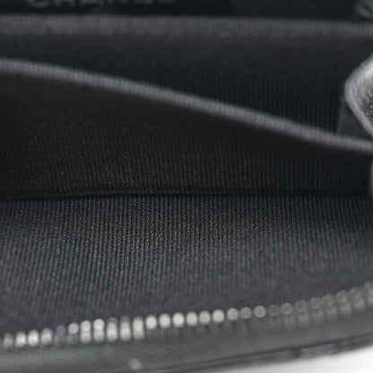 Chanel Lambskin Quilted Zip Coin Purse So Black 5 of 10
