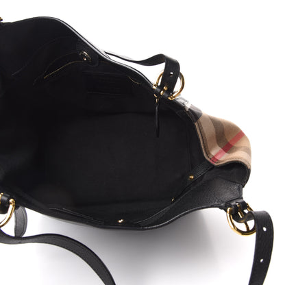 Burberry Grainy Calfskin House Check Small Canterbury Black 5 of 9