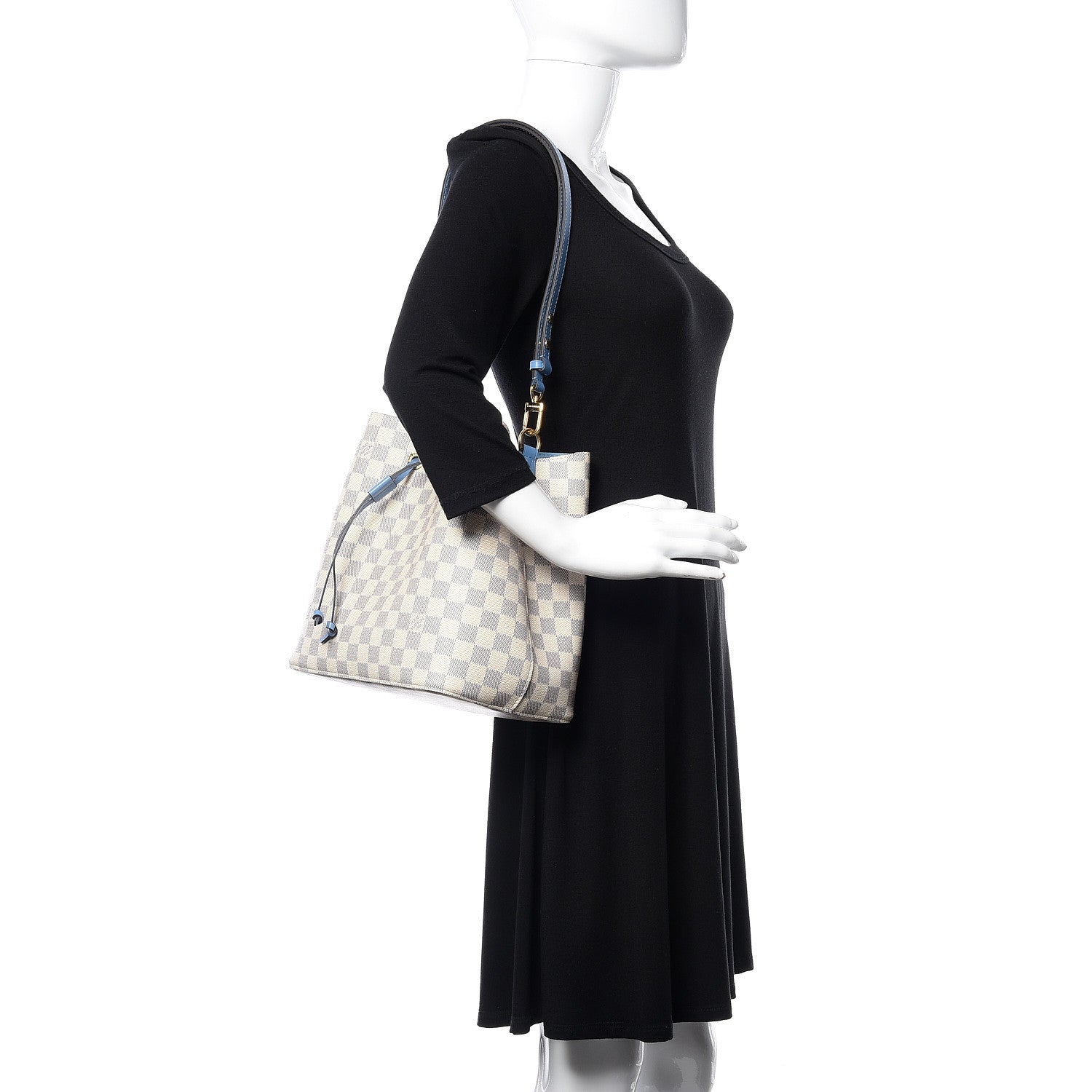 Louis Vuitton Damier Azur Neonoe MM Bleuet 2 of 9
