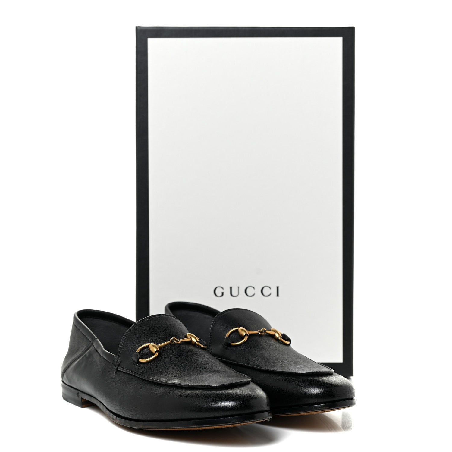 Gucci Calfskin Womens Jordaan Loafers 37 Black 19 of 19