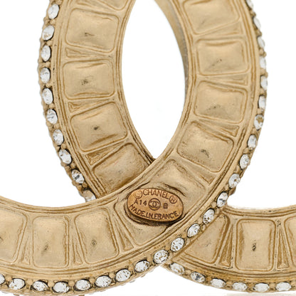 Chanel Baguette Crystal CC Brooch Gold 3 of 3