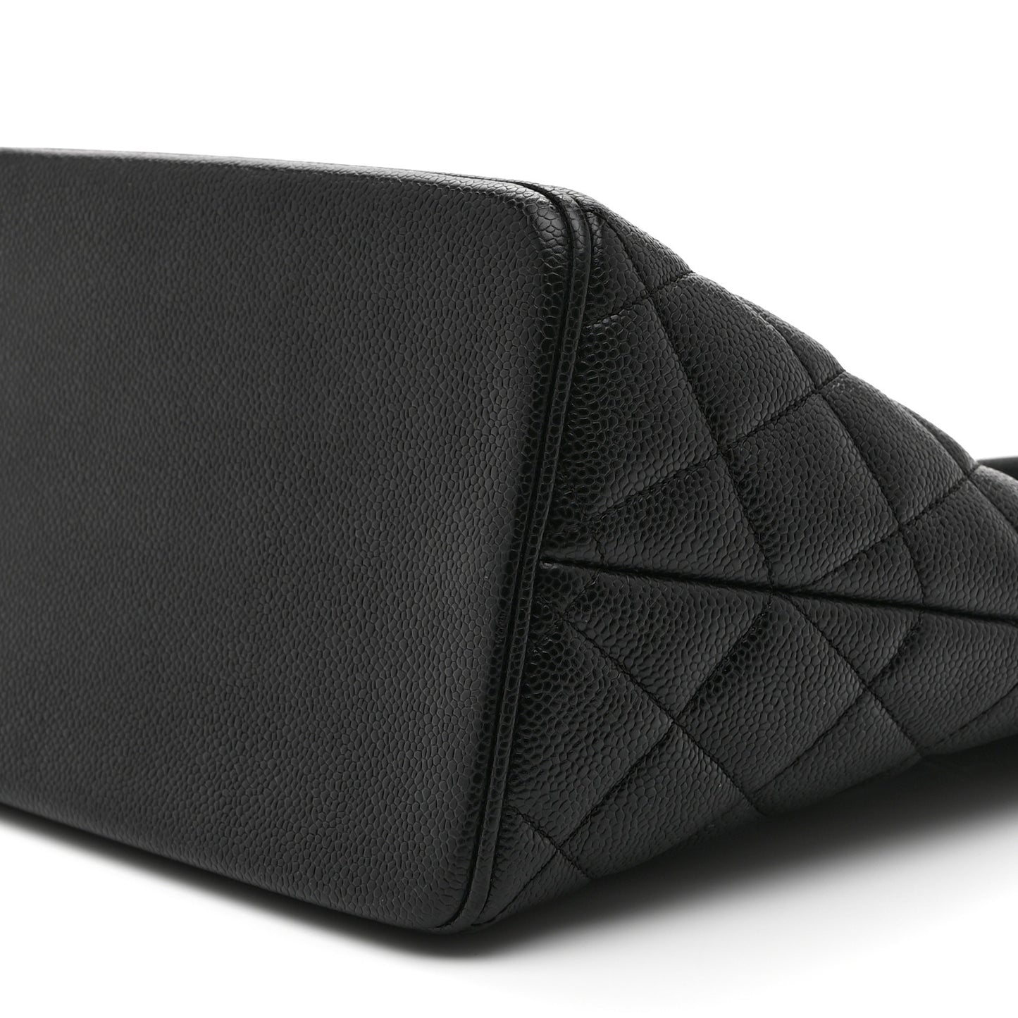 Caviar Quilted Medallion Tote Black