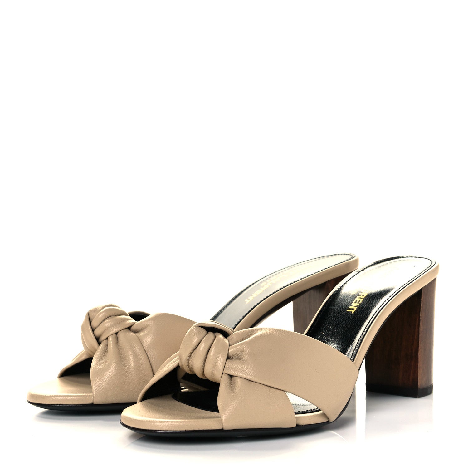 Saint Laurent Lambskin Bianca Mules 36.5 3 of 7