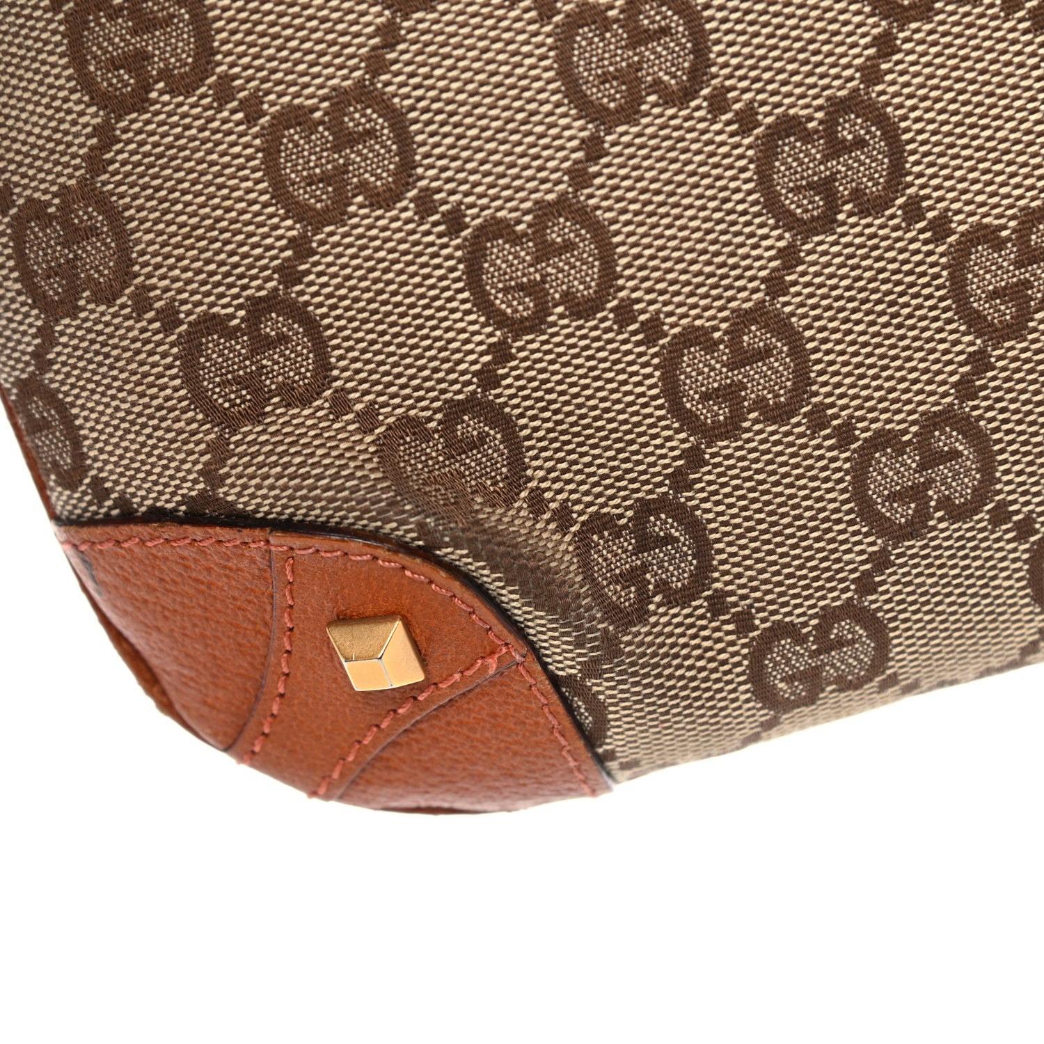 Gucci Monogram Mini Piston Lock Jackie O Hobo Orange 15 of 16