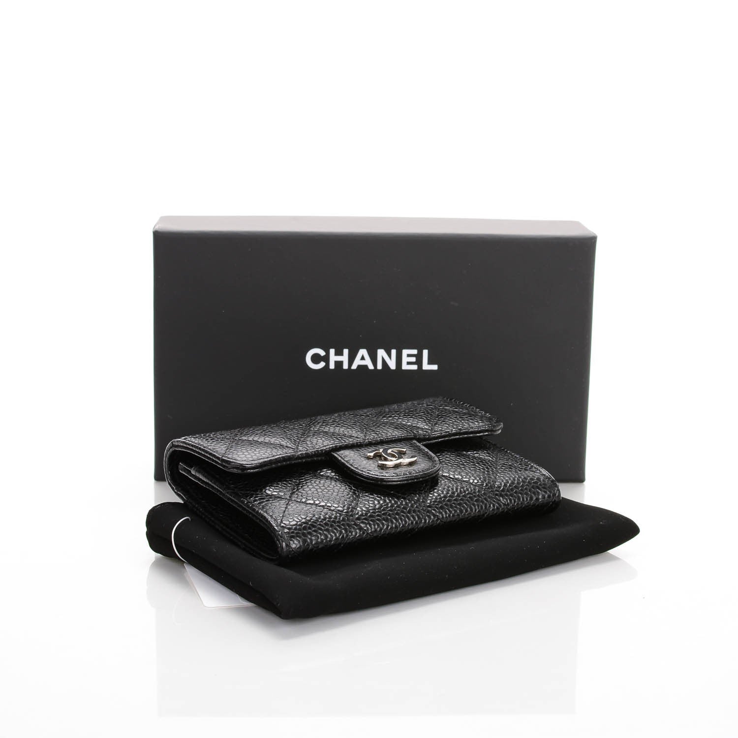 Chanel Caviar Quilted Flap Card Holder Black 4 of 8
