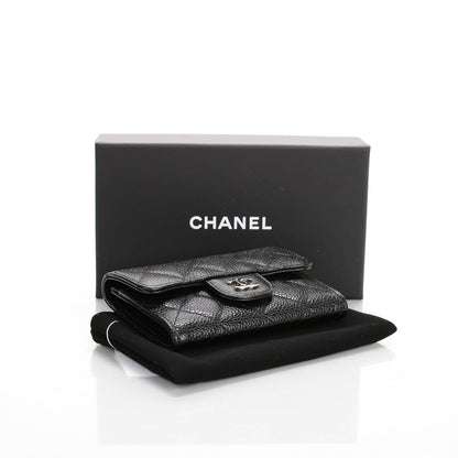 Chanel Caviar Quilted Flap Card Holder Black 4 of 8