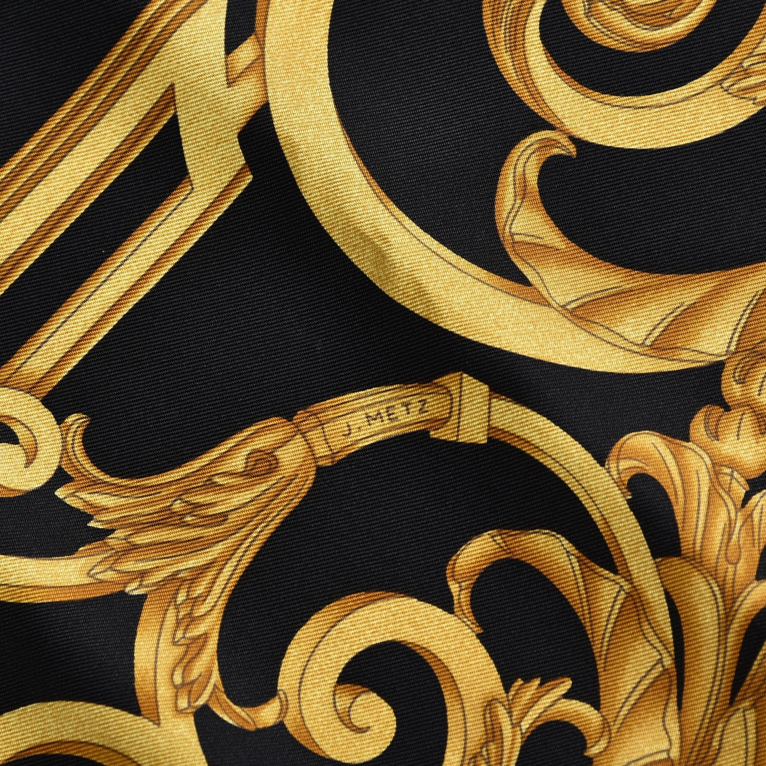 Hermes Silk Les Tuileries Scarf 90 Black 4 of 5