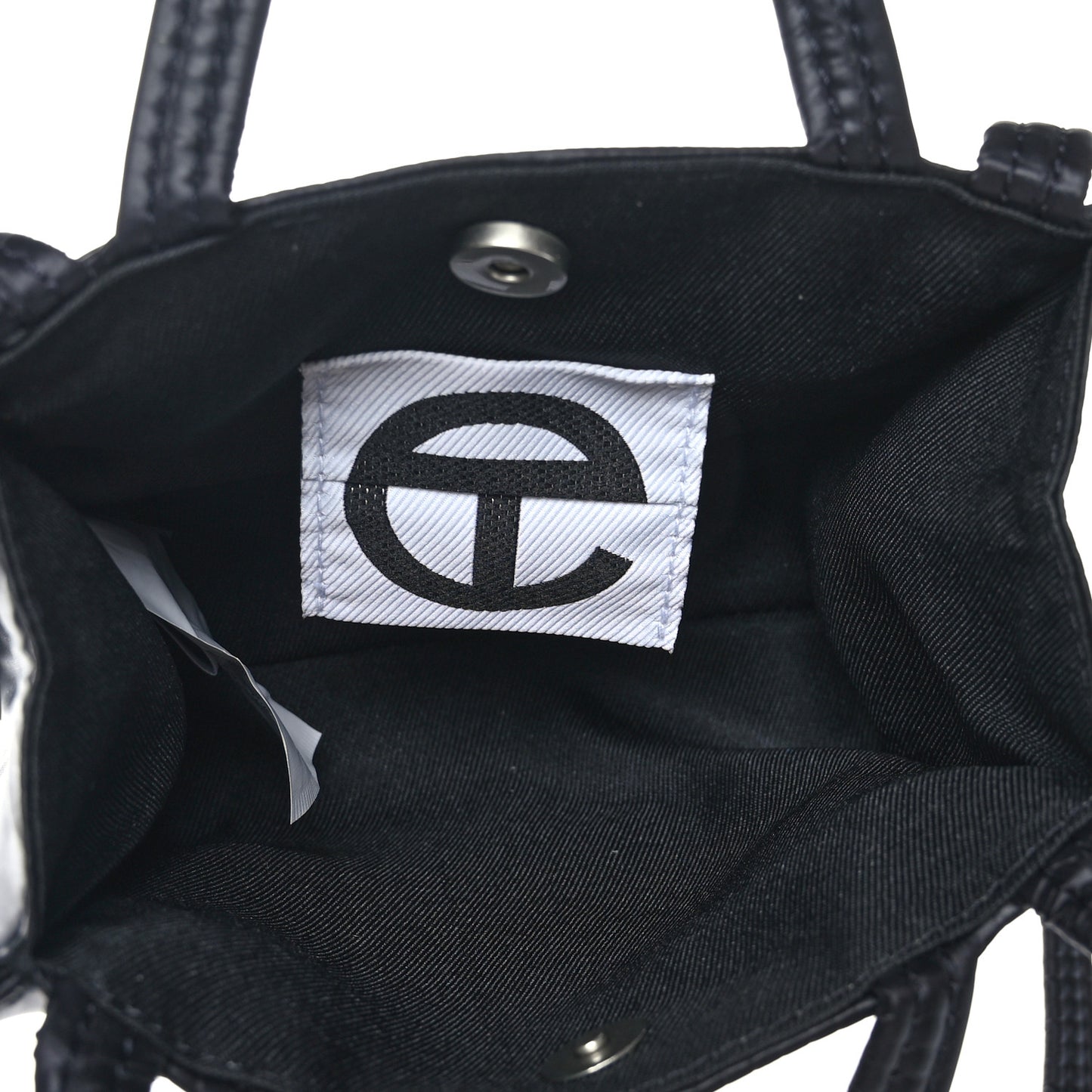 Nylon Small Puff Shopping Bag Black