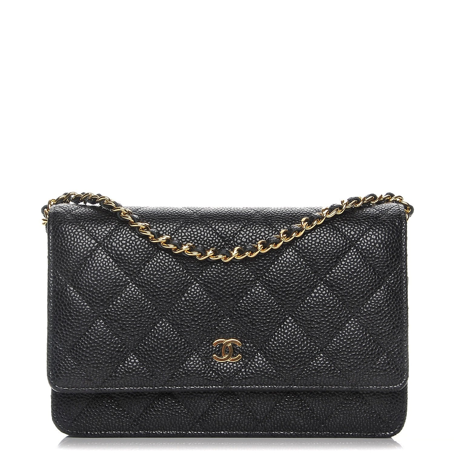 Chanel Caviar Quilted Wallet On Chain WOC Black 1 of 9