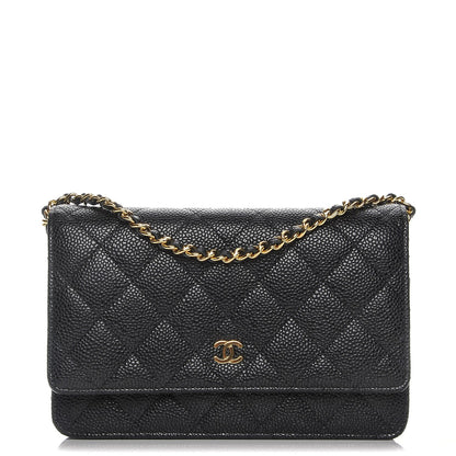 Chanel Caviar Quilted Wallet On Chain WOC Black 1 of 9