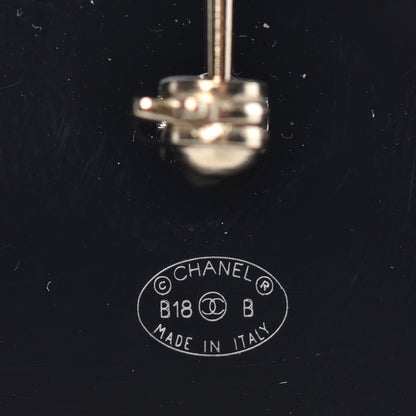 Chanel Resin Pearl Perfume Bottle CC Brooch Black Gold 4 of 4