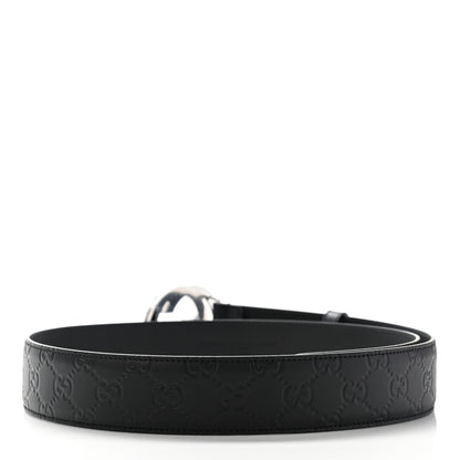 Gucci Guccissima Signature Interlocking G 40mm Belt 95 38 Black 2 of 5