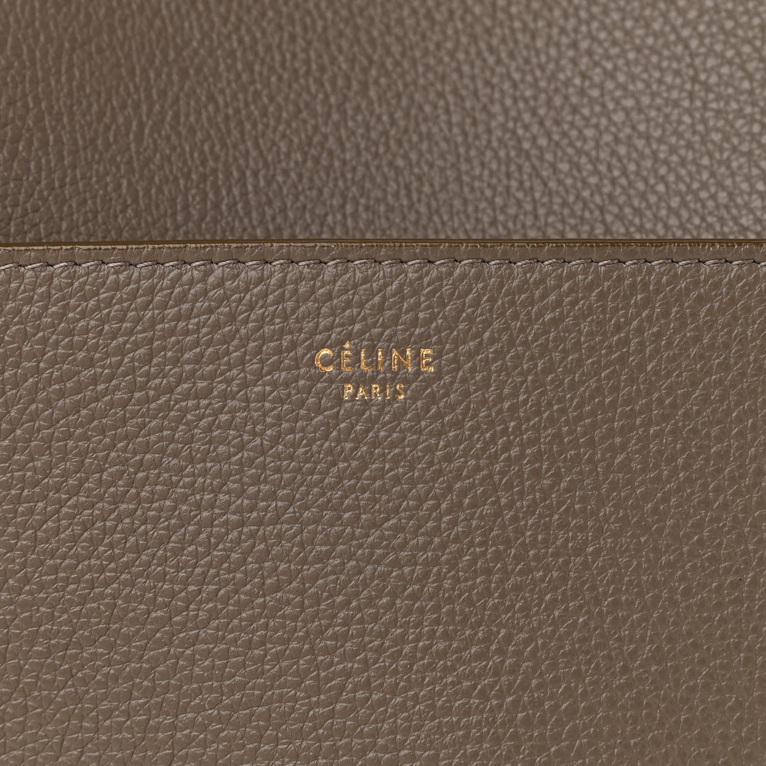 Celine Soft Grained Calfskin Sangle Bucket Bag Taupe 6 of 11