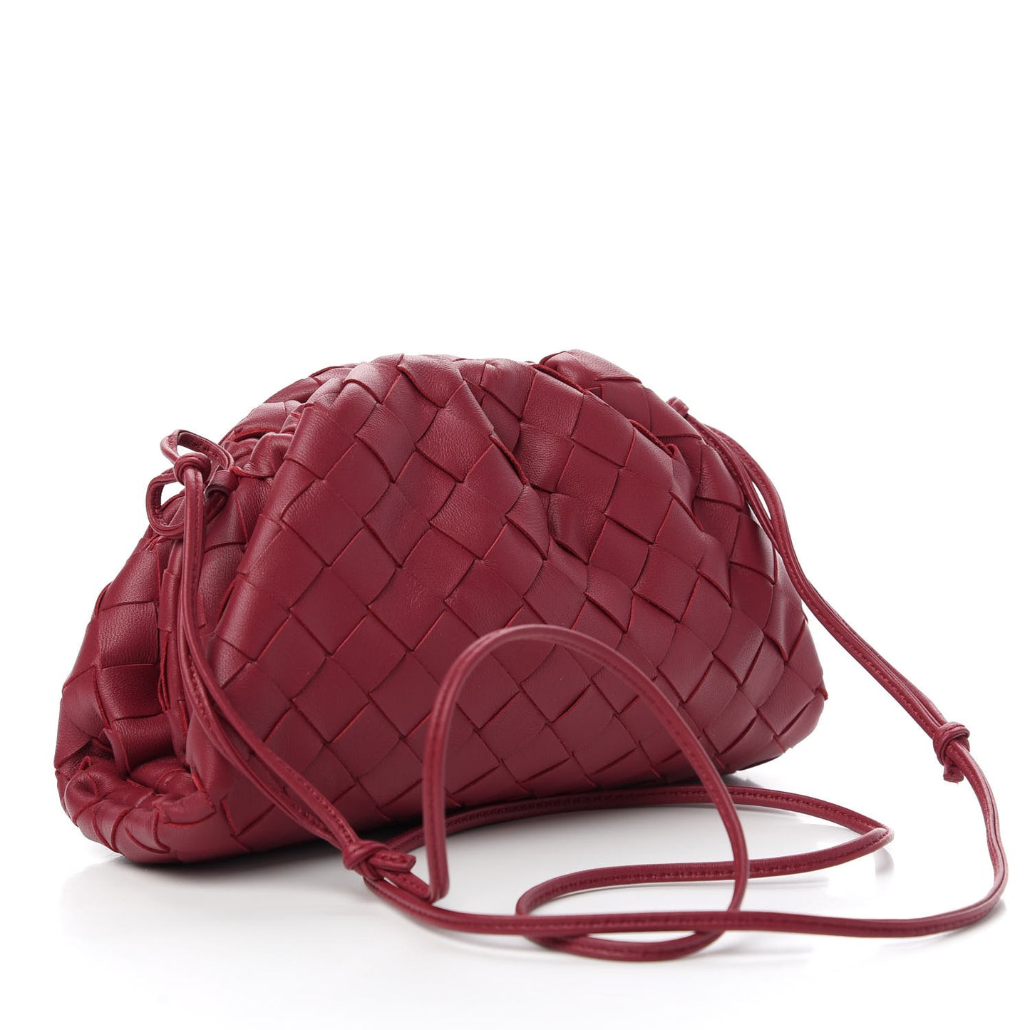 Nappa Intrecciato The Mini Pouch Amaranto