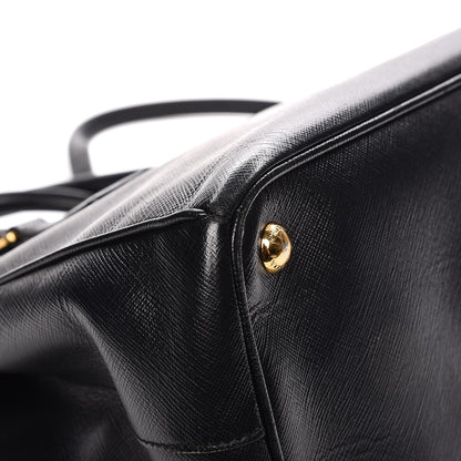 Prada Saffiano Small Galleria Double Zip Tote Black 12 of 15