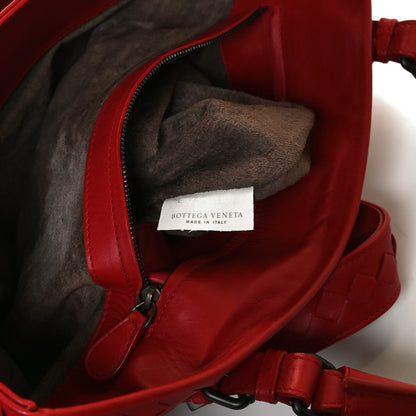 Bottega Veneta Nappa Intrecciato Medium Roma Tote Red 7 of 13