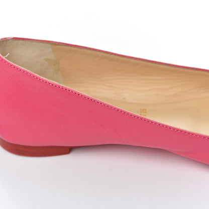 Christian Louboutin Shiny Nappa Ballalla Flats 37.5 Darling 9 of 16
