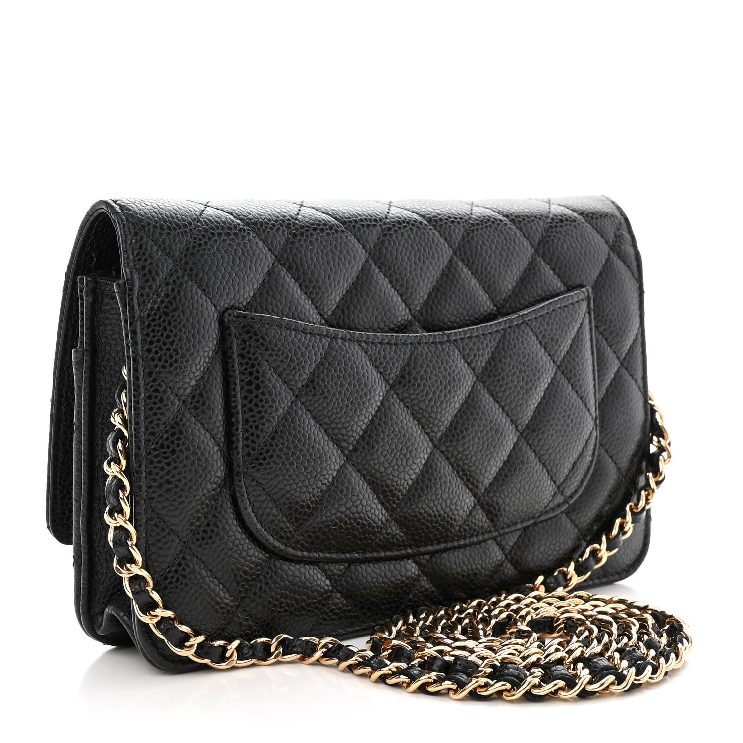 Chanel Caviar Quilted Wallet on Chain WOC Black 3 of 12