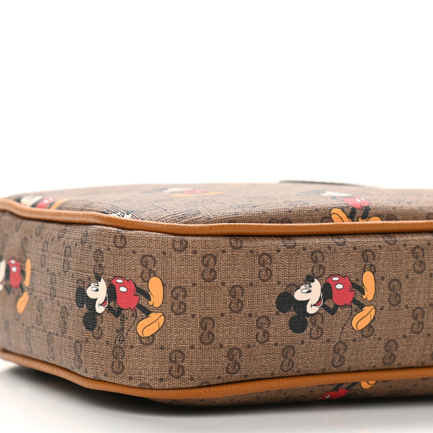 X DISNEY Mini Vintage GG Supreme Monogram Mickey Mouse Small Belt Bag Beige Vintage Sun Oil