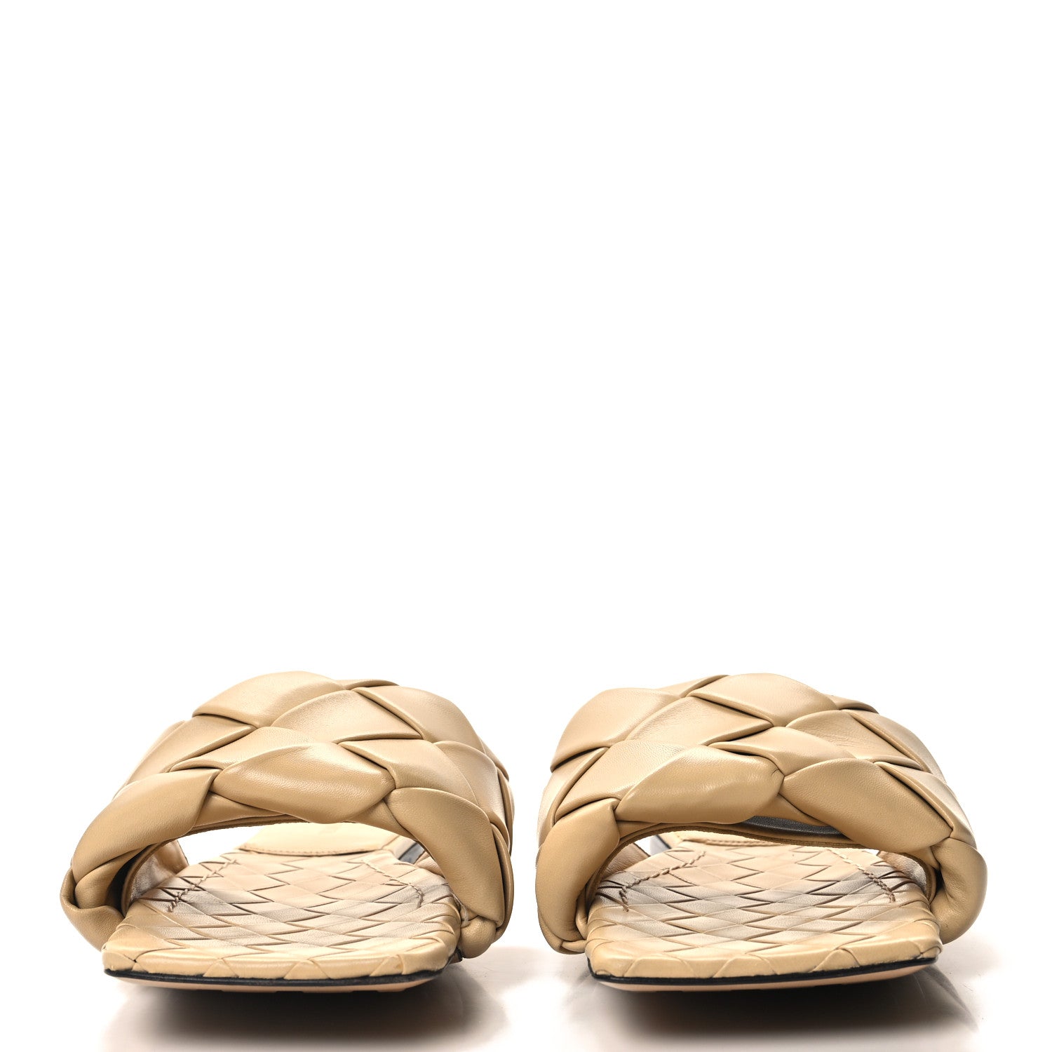 Bottega Veneta Nappa Maxi Intrecciato Lido Flat Sandals 39 Cane Sugar 2 of 7