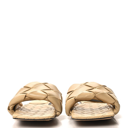 Bottega Veneta Nappa Maxi Intrecciato Lido Flat Sandals 39 Cane Sugar 2 of 7