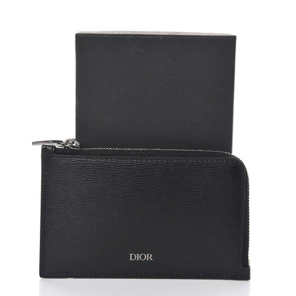 Christian Dior Calfskin Infinite Zipped Card Holder Black 7 of 7