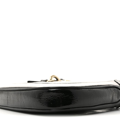 Gucci Patent Calfskin Small Jackie Shoulder Bag Black 10 of 12