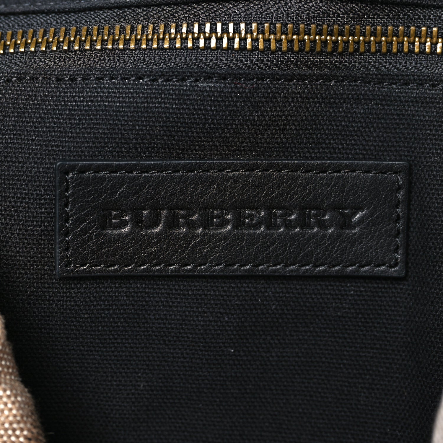 Burberry Canvas Mega Check Drifton Backpack Black 6 of 9