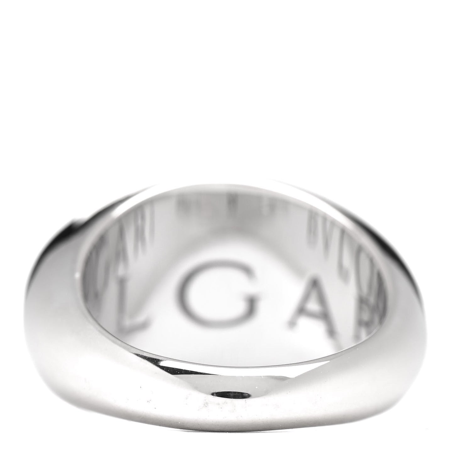18K White Gold Diamond Dome Ring 53 6.5