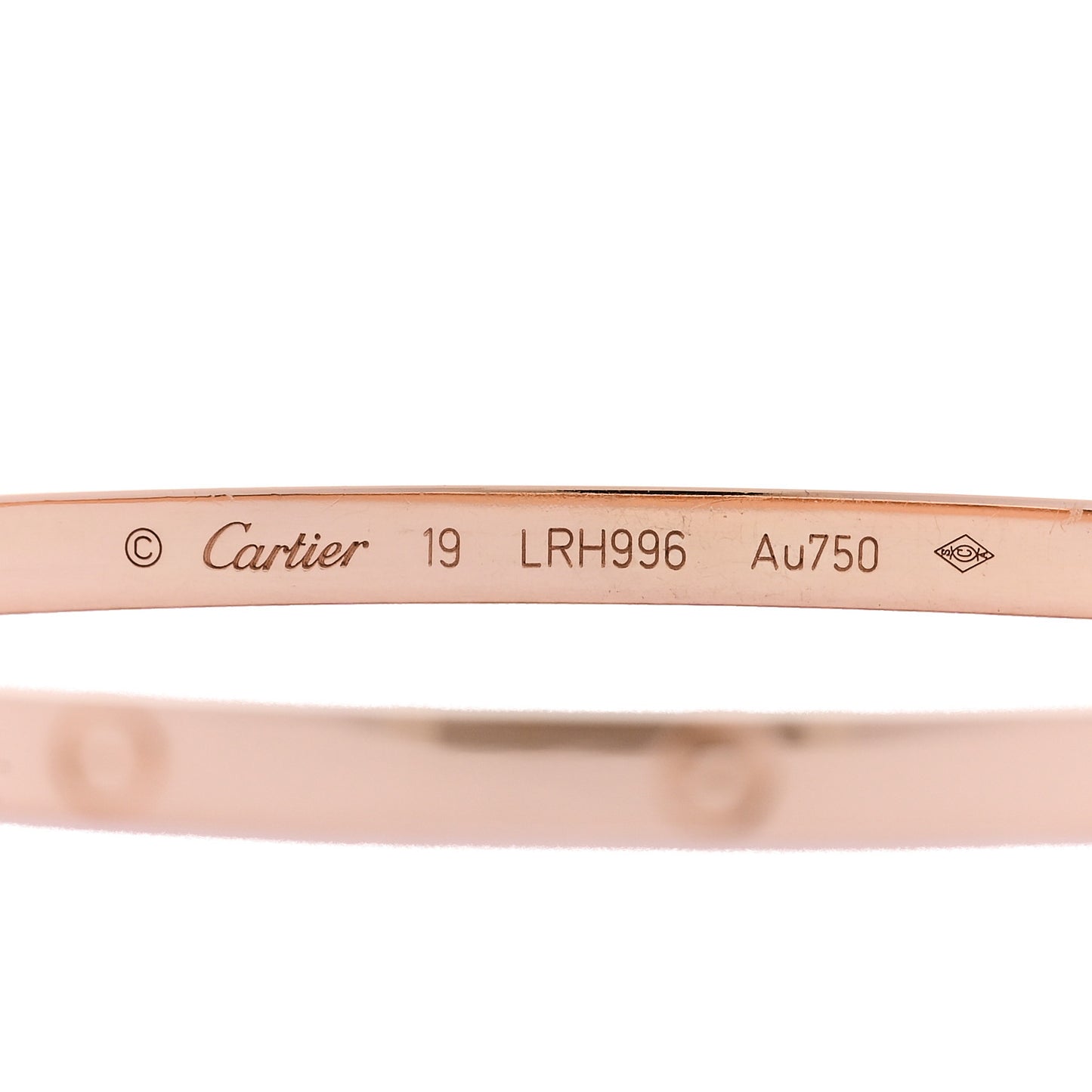 18K Pink Gold Small LOVE Bracelet 19