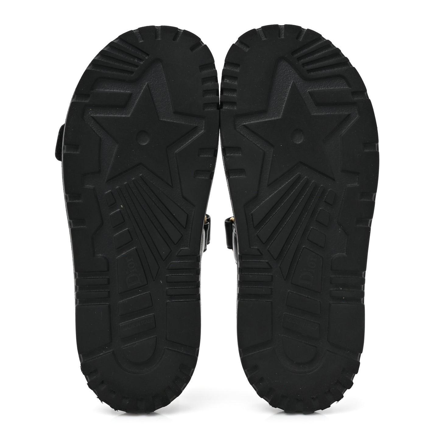 Lambskin Dioract 10mm Slide Sandals 40 Black