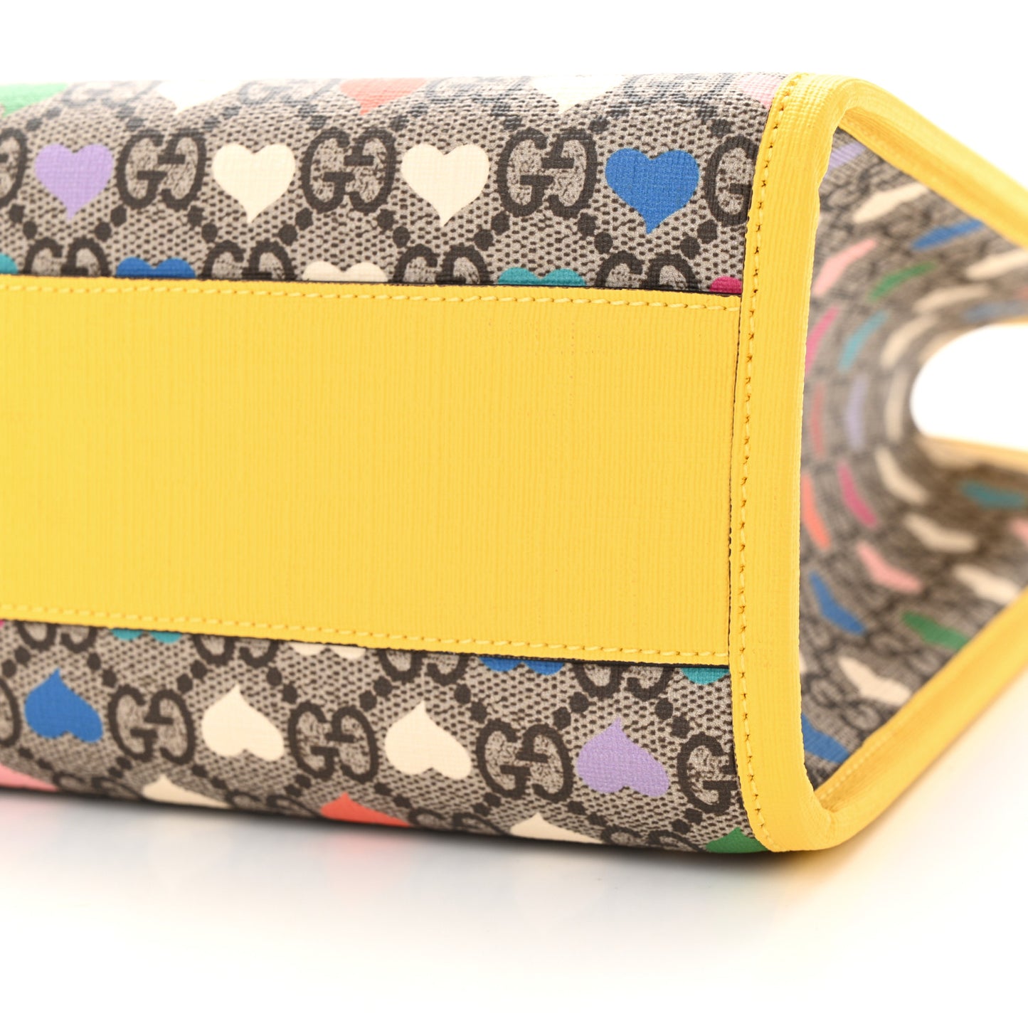 GG Supreme Monogram Hearts Childrens Tote Beige Ebony Multicolor Freesia